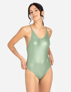 Ever Me Badpak - Gerecycled polyester - groen Clearance
