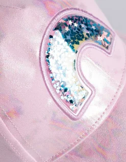 Dopodopo girls Baseballpet - Holografische print - pink Outlet