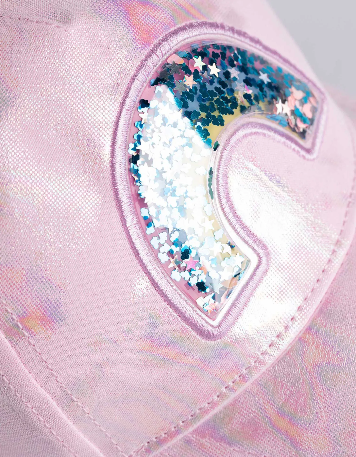Dopodopo girls Baseballpet - Holografische print - pink Outlet
