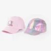 Dopodopo girls Baseballpet - Set van 2 - pink Hot