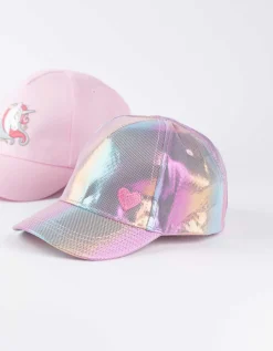 Dopodopo girls Baseballpet - Set van 2 - pink Hot