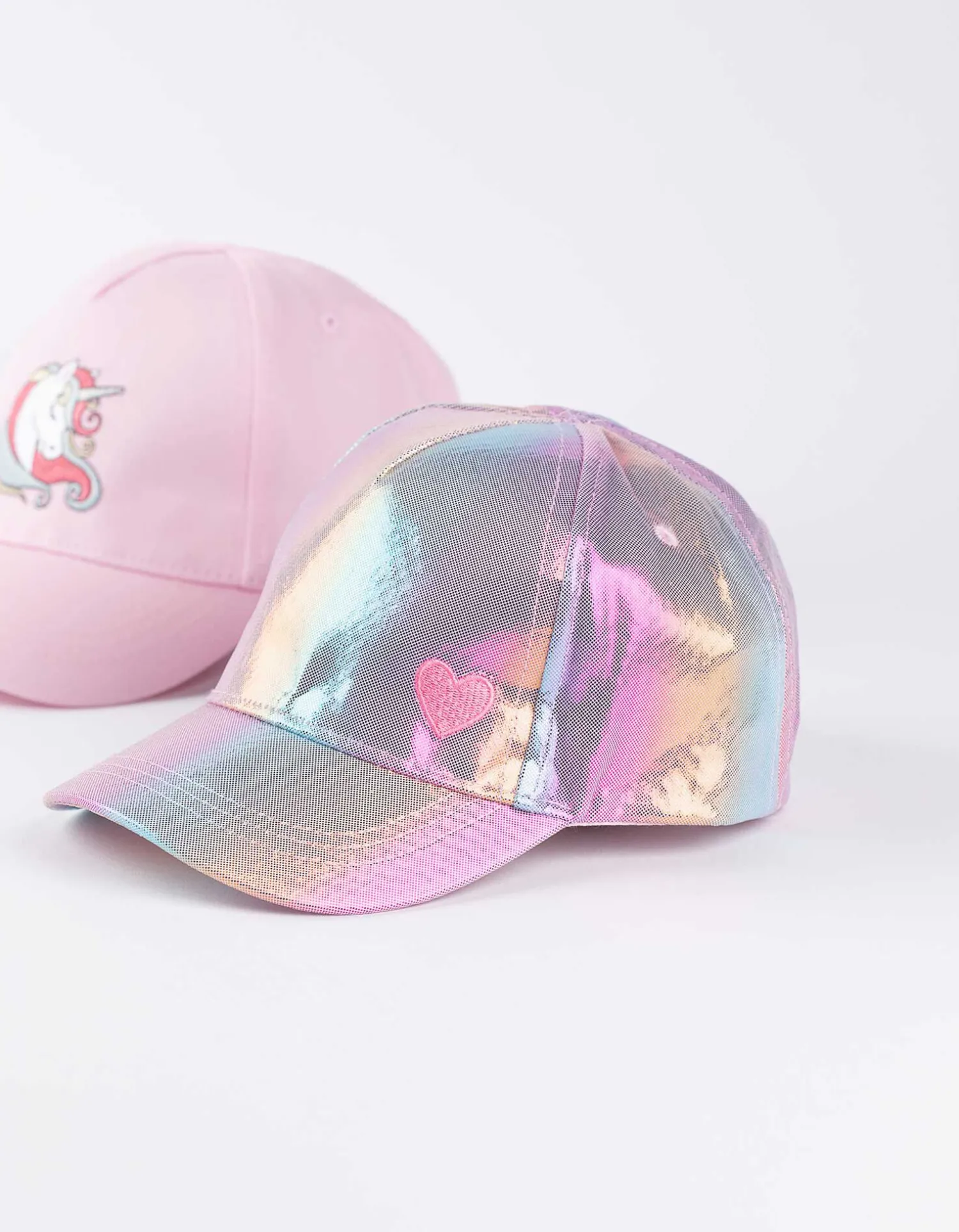 Dopodopo girls Baseballpet - Set van 2 - pink Hot
