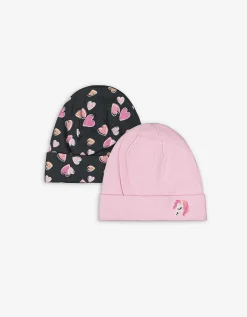Dopodopo girls Beanie - Set van 2 pink Best