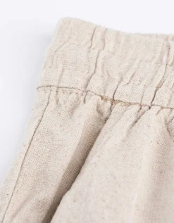 Ever Me Bermuda - Linnenmix - beige Online