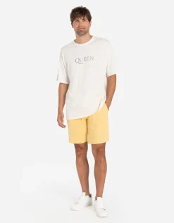 Jean Pascale Bermuda - Straight fit - lichtgeel Best