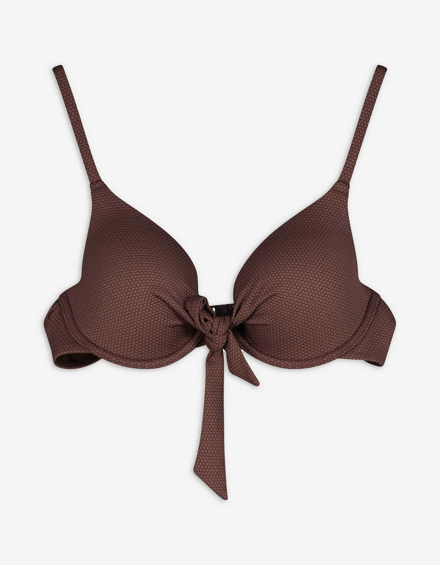 Ever Me Bikinitop - Effen - bruin New