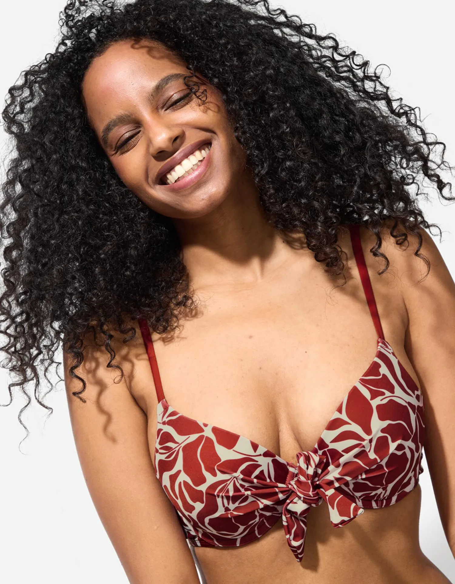 Ever Me Bikinitop - Print all-over - rood Clearance