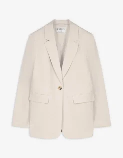 Page One Blazer - Effen - beige Best