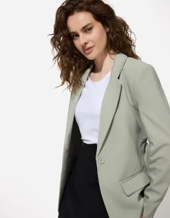 Page One Blazer - Effen - donkergroen Clearance