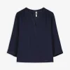 Ever Me Blouse - Effen - donkerblauw Sale