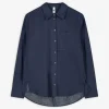 Ever Me Blouse - Katoen - donkerblauw New