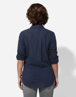 Ever Me Blouse - Katoen - donkerblauw New