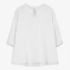 Maxi Blue Blouse - Katoen - wit Sale