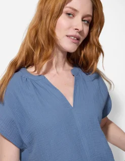 Ever Me Blouse - Mousseline - lichtblauw Discount