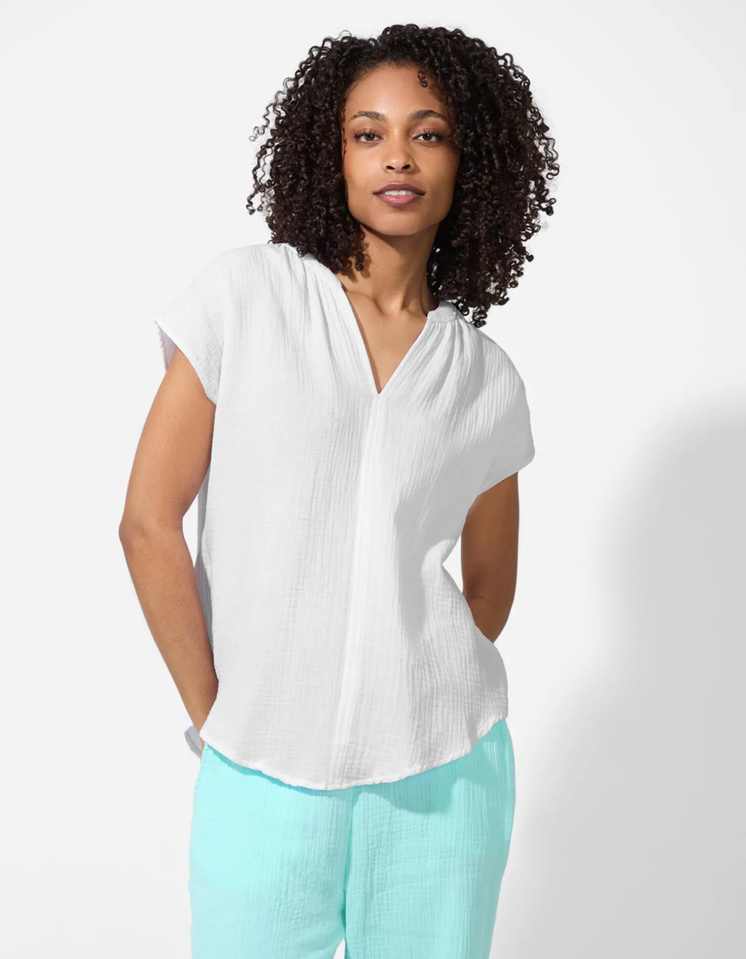 Ever Me Blouse - Mousseline - wit Fashion