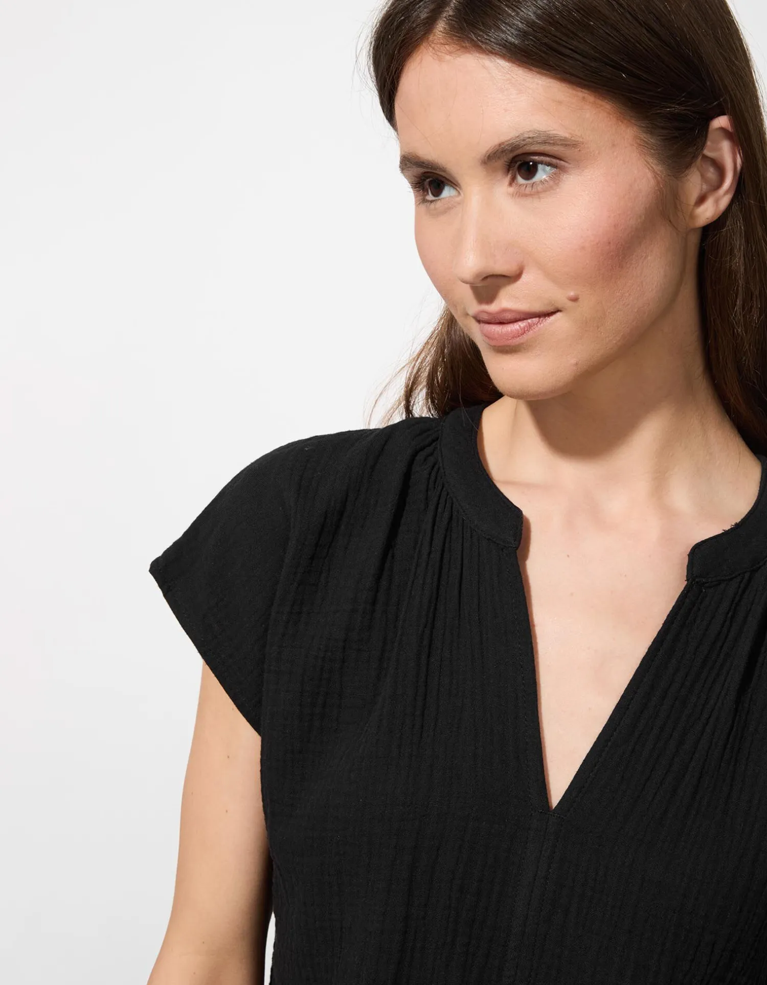 Ever Me Blouse - Mousseline - zwart Outlet