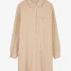 Maxi Blue Blouse - Overhemd kraag - beige New