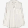 Maxi Blue Blouse - Overhemd kraag - wit Best