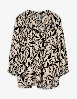 Takko Blouse - Print all-over - beige Clearance