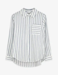 Ever Me Blouse - Strepen - donkerblauw Discount