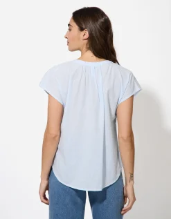 Ever Me Blouse - V-hals - lichtblauw Outlet