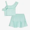 Page One Young Blouse en rok set - Volants - turkoois Discount