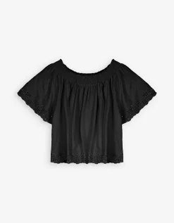 Ever Me Blouseshirt - Carmenhals - zwart Hot