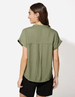 Takko Blouseshirt - Effen - groen Clearance