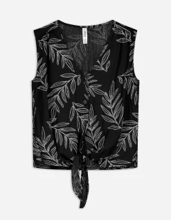 Ever Me Blouseshirt - Geknoopt detail - zwart Fashion