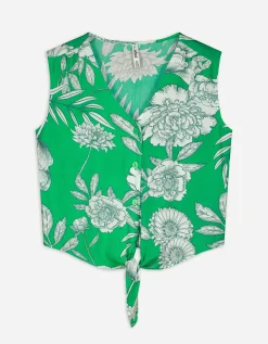 Ever Me Blouseshirt - Geknoopt detail - groen New