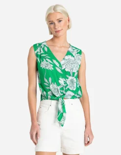 Ever Me Blouseshirt - Geknoopt detail - groen New