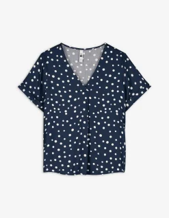 Ever Me Blouseshirt - LENZING™ ECOVERO™ - donkerblauw Discount