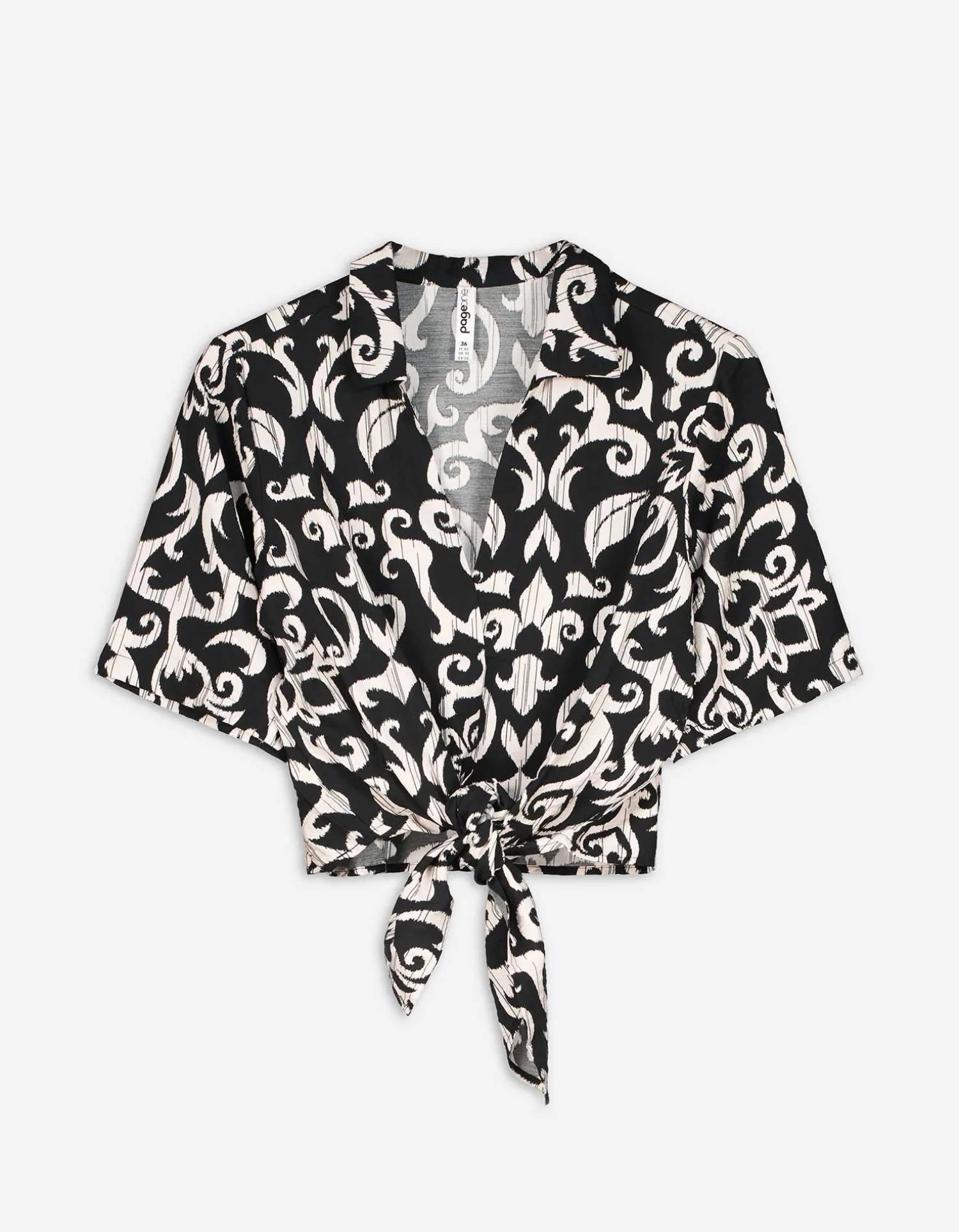 Page One Blouseshirt - LENZING™ ECOVERO™ - zwart Online