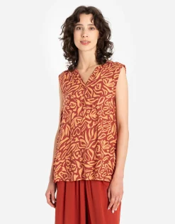 Ever Me Blouseshirt - LENZING&trade; ECOVERO&trade; - donkerrood Fashion