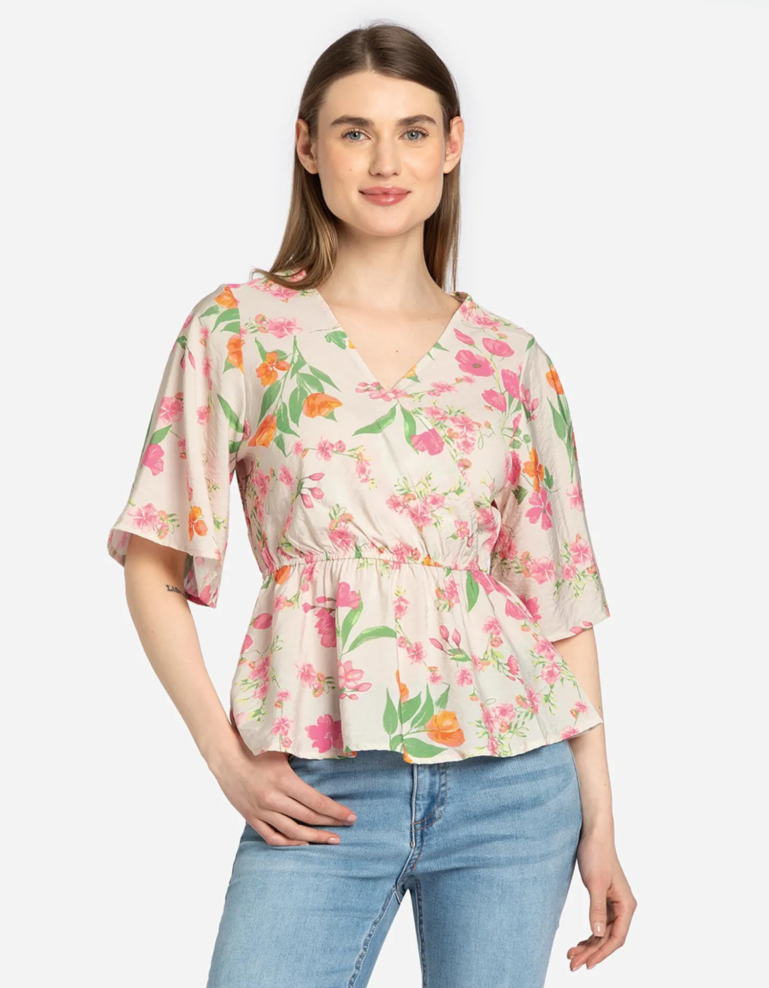 Page One Blouseshirt - LENZING™ ECOVERO™ - wit Discount