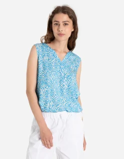 Ever Me Blouseshirt - LENZING&trade; ECOVERO&trade; - turkoois Sale