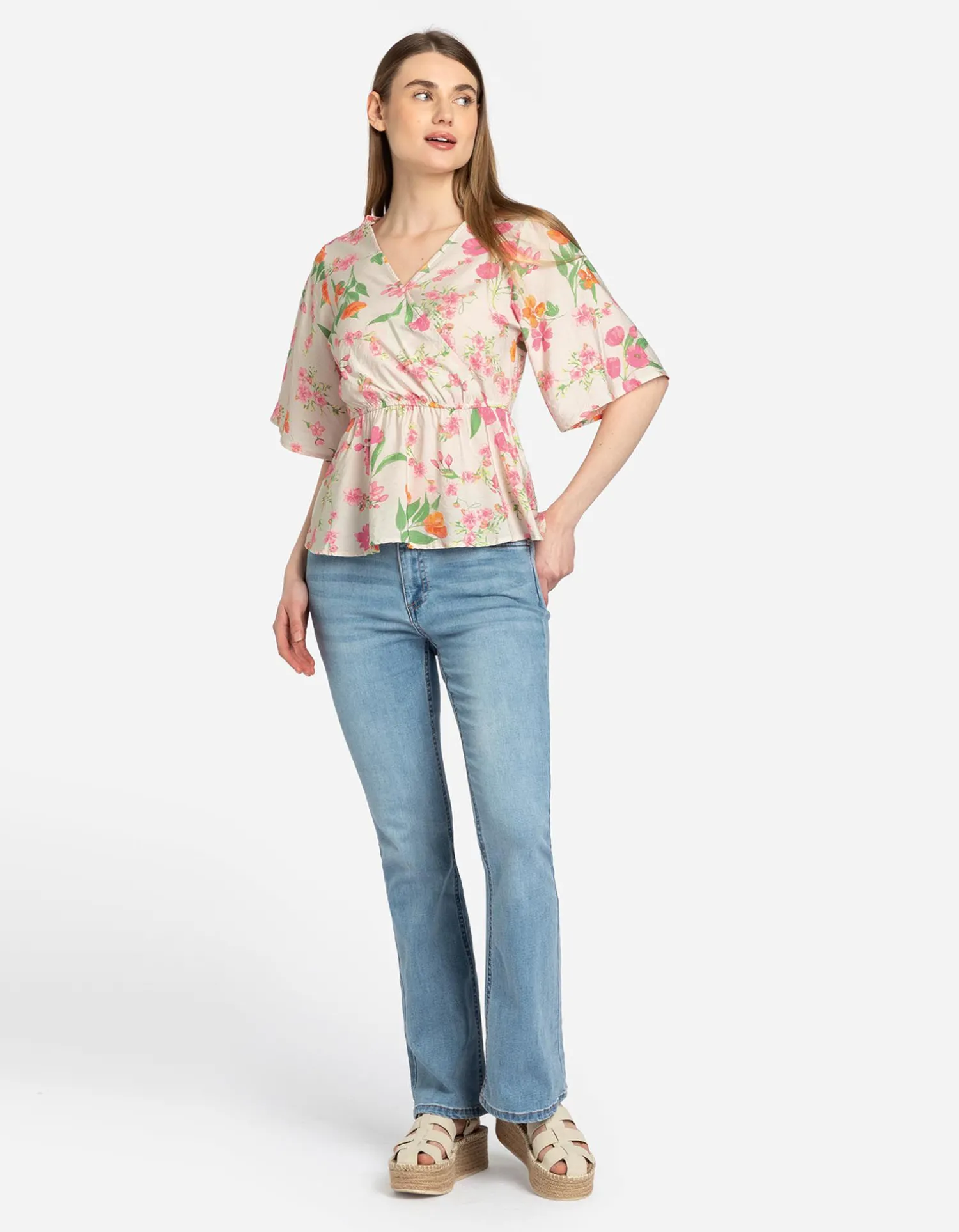 Page One Blouseshirt - LENZING™ ECOVERO™ - wit Discount