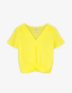 Page One Blouseshirt - Wikkellook - lichtgeel New