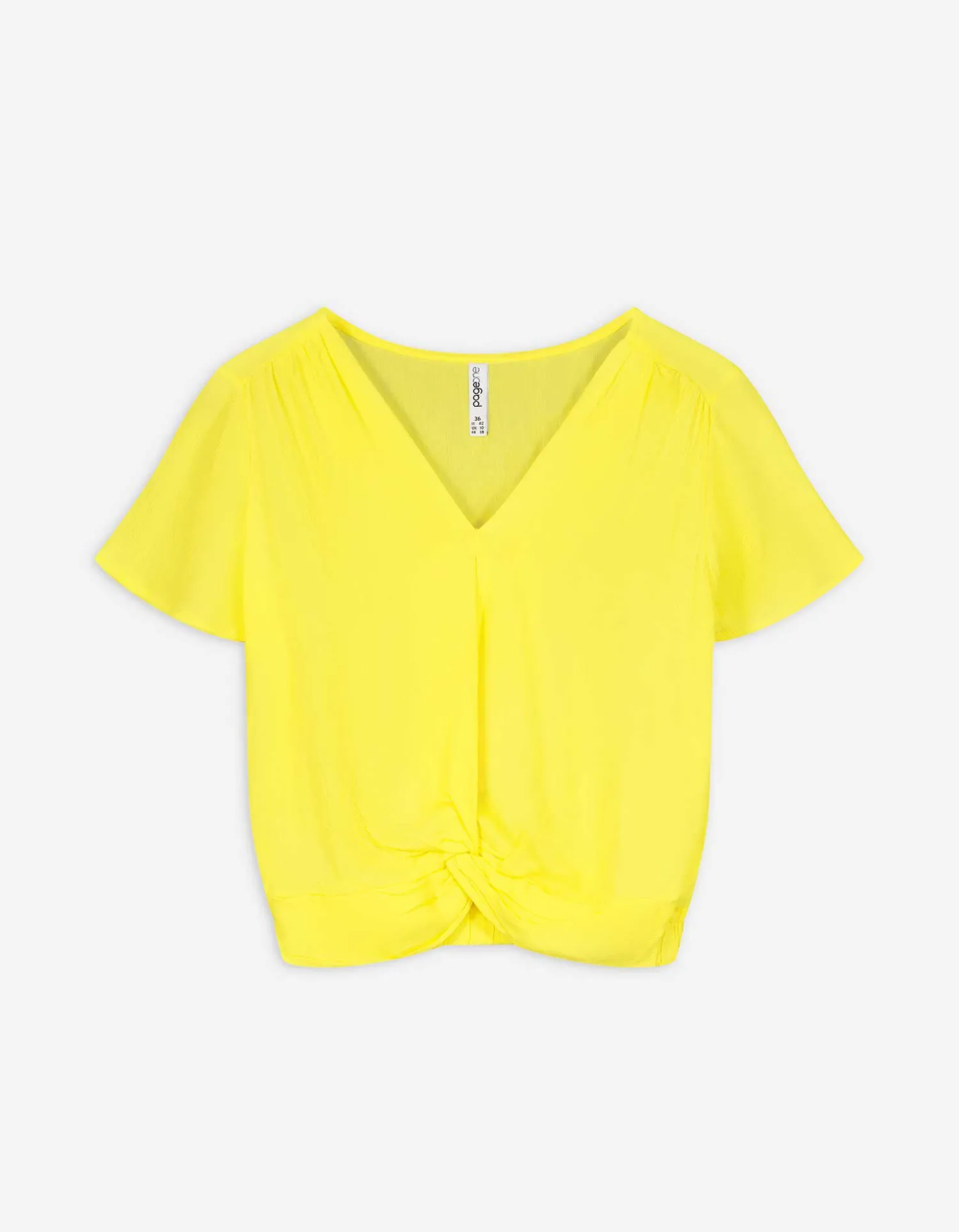 Page One Blouseshirt - Wikkellook - lichtgeel New