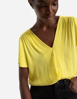 Page One Blouseshirt - Wikkellook - lichtgeel New