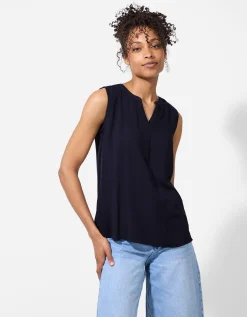 Ever Me blousetop - Effen - donkerblauw Clearance