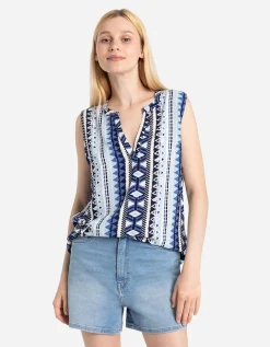 Takko blousetop - LENZING&trade; ECOVERO&trade; - lichtblauw Fashion