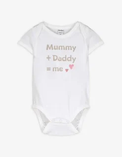dopodopo newborn Body - Tekstprint - wit Fashion