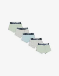 Dopodopo boys Boxershort - Set van 5 turkoois Online
