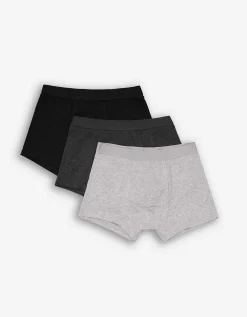 Jean Pascale Boxershort - Set van 3 grijs Sale