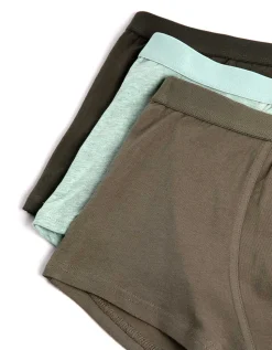 Jean Pascale Boxershort - Set van 3 donkergroen Hot