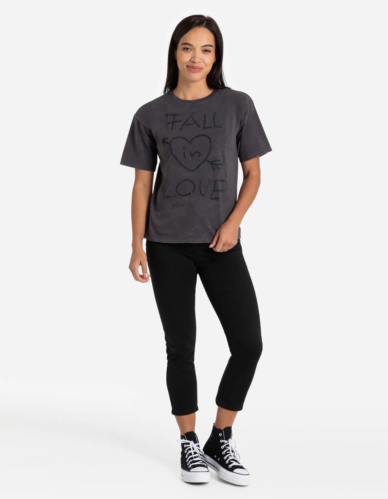 Ever Me 7/8-broek - Katoenmix - zwart New