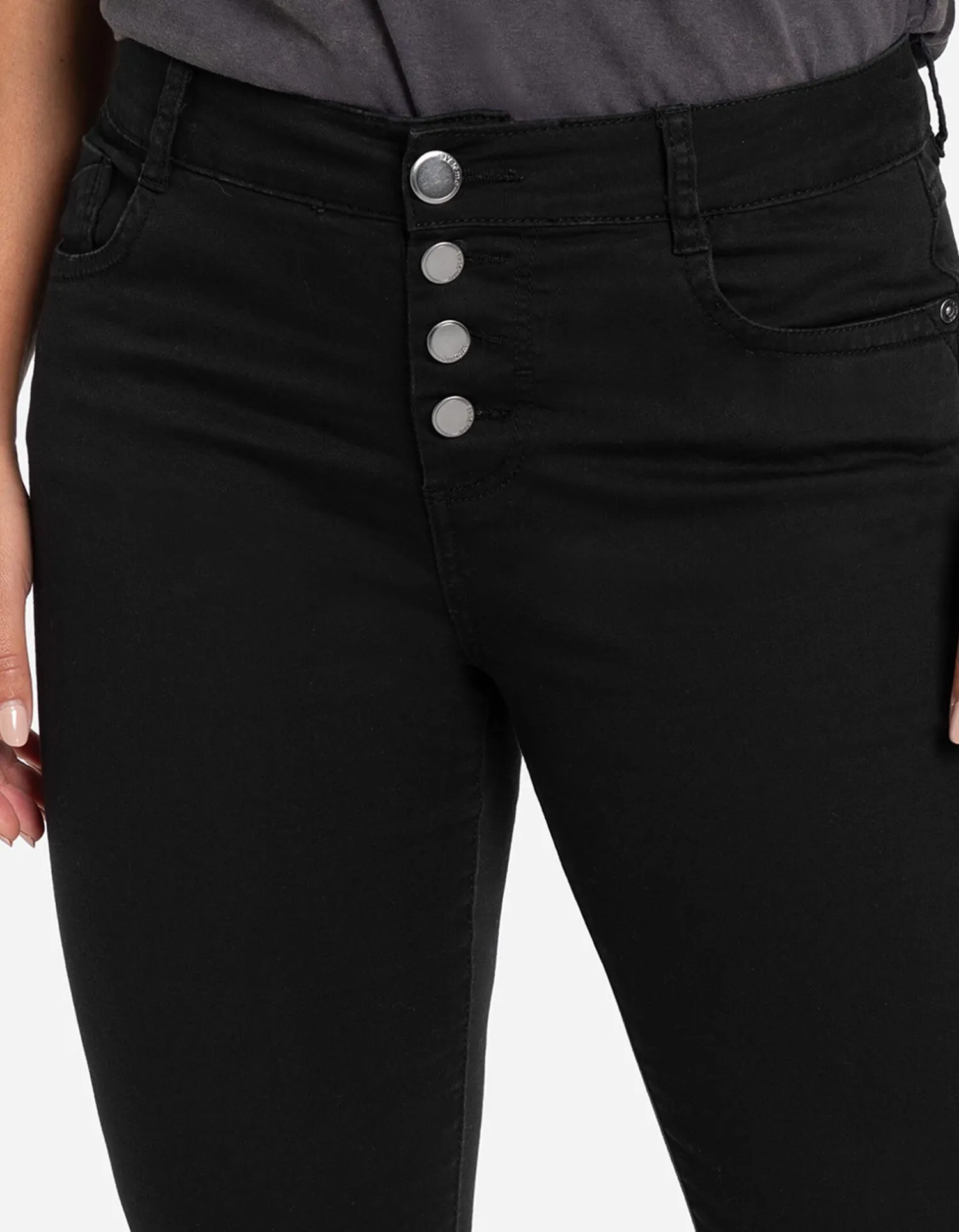 Ever Me 7/8-broek - Katoenmix - zwart New