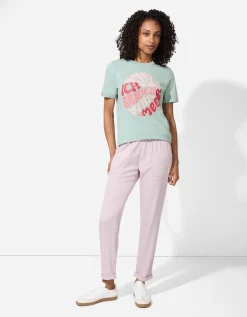 Takko Broek - Linnenmix - roze Discount