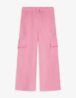 Dopodopo girls Broek - Seersucker - pink Fashion
